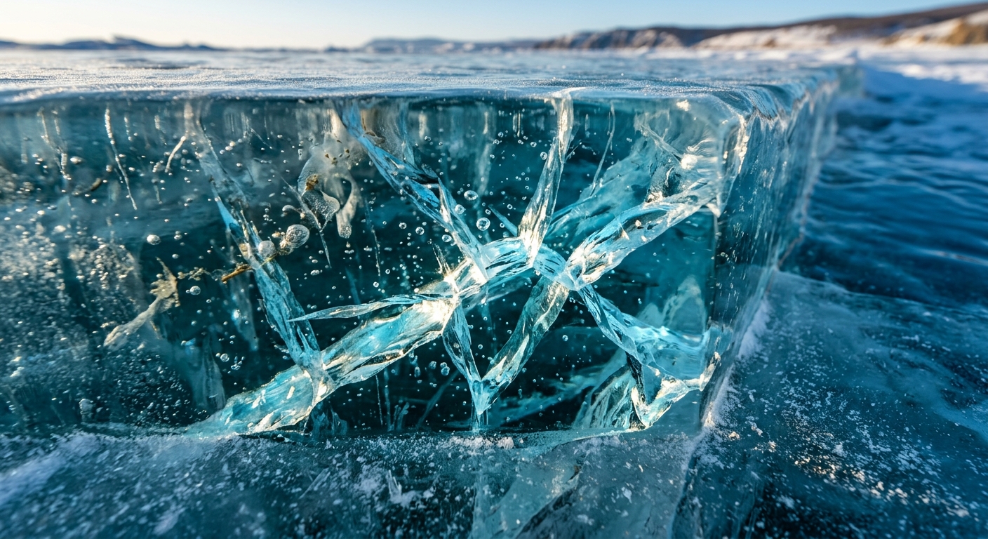 贝加尔湖蓝冰