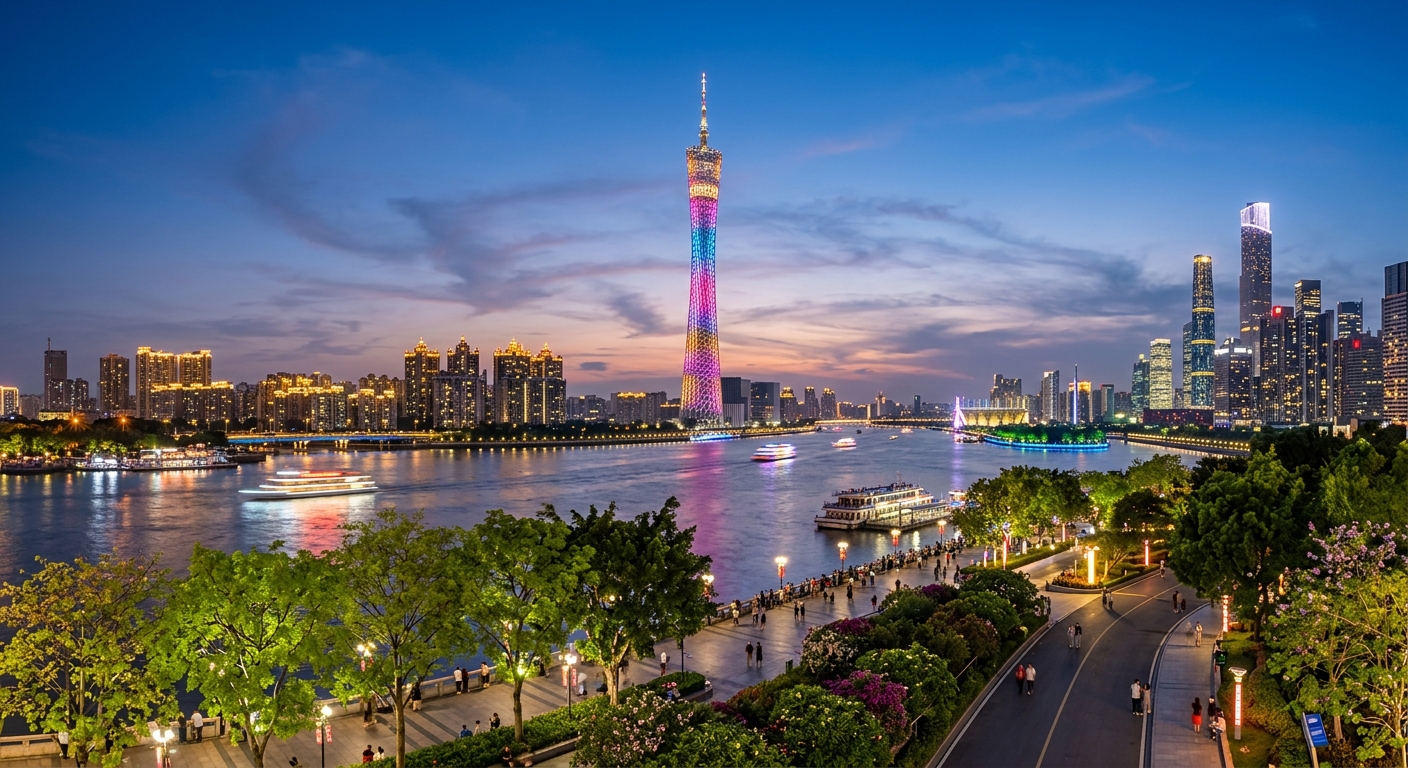 广州塔璀璨夜景